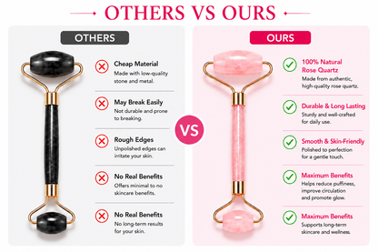 GlowStone Rose Quartz Facial Roller