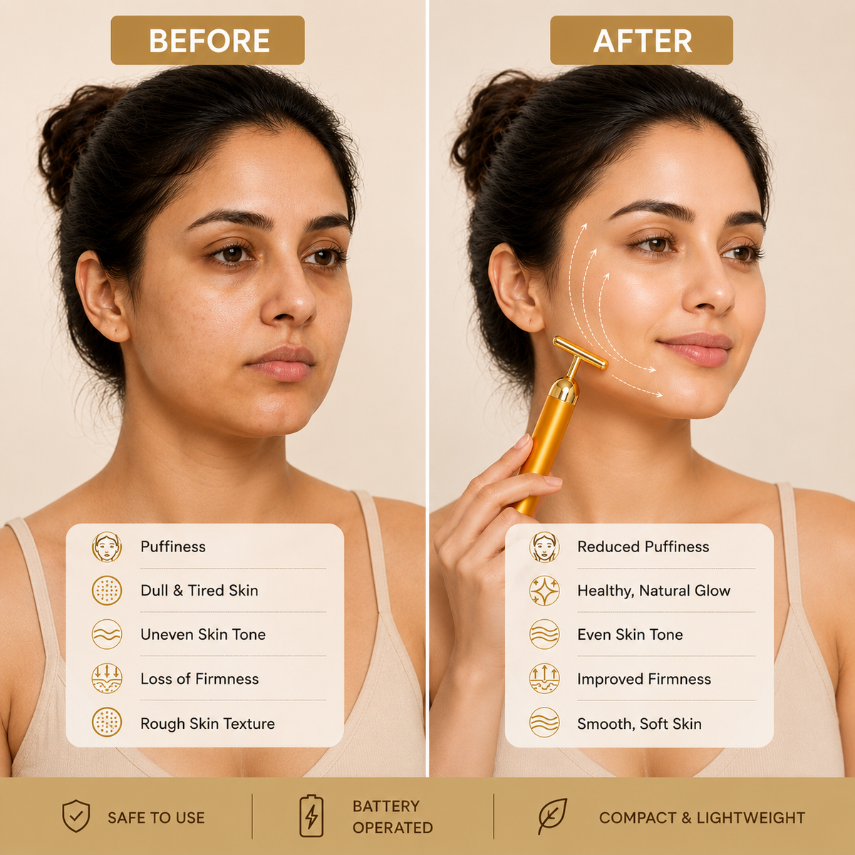 AuraLift™ 24K Golden Face Sculpting Massager