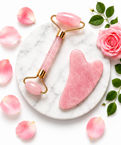 GlowStone Rose Quartz Facial Roller