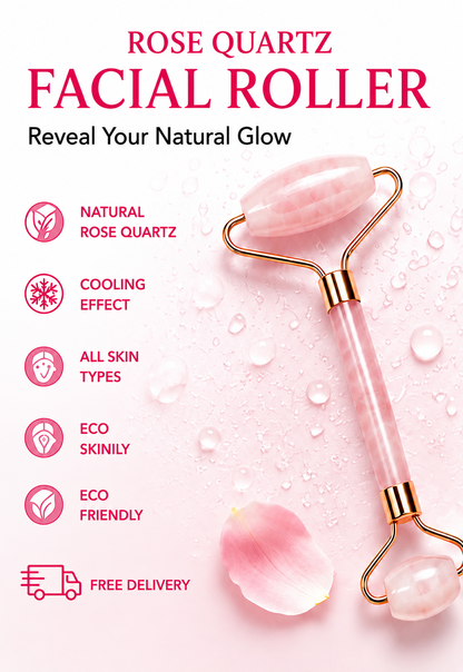 GlowStone Rose Quartz Facial Roller
