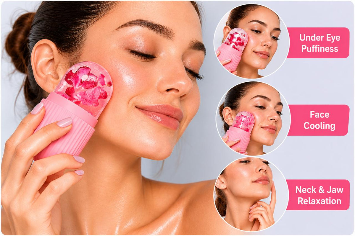 RoseGlow Cooling Face Roller